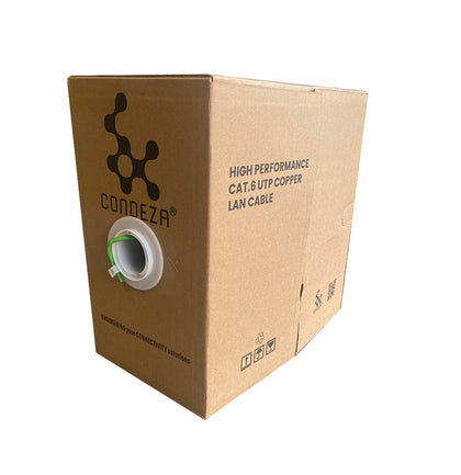 Condeza Cat 6 UTP Copper bulk LAN Cable Green (305m Box)