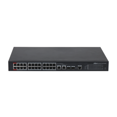24-port 100 Mbps + 2-port Gigabit Managed PoE Switch