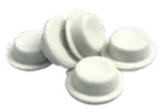 BUTTON_WHITE - Pack of 5pc White Rubber buttons