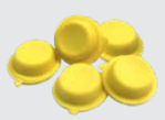 BUTTON_YELLOW - Pack of 5pc Yellow Rubber buttons
