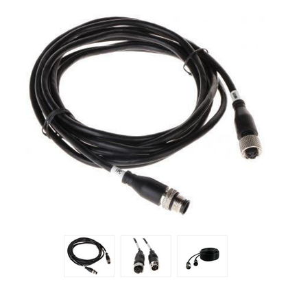DAHUA MC-AF4-AM4-18 18m M12 A-Code 4-Pin Aviation HDCVI Cable, Black