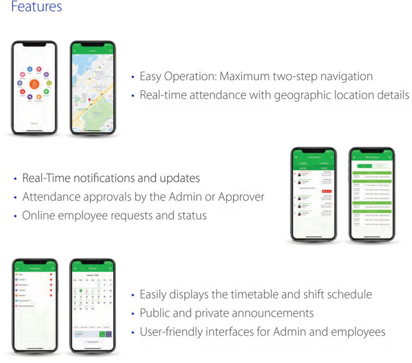 BioTime 8.0 Mobile App-2 Users/Phones