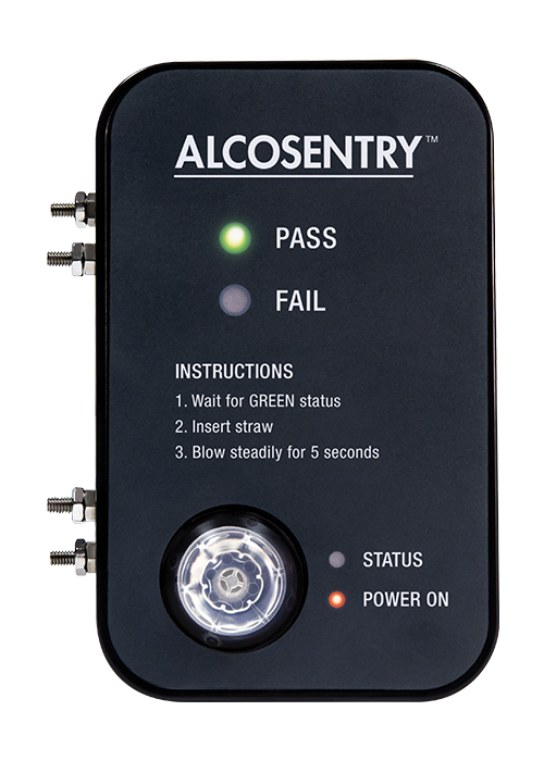 Alcosentry Zero tolerance wall mount breathalyser