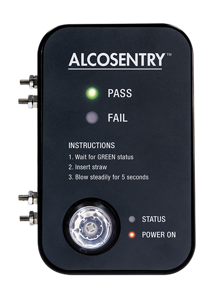 Alcosentry Zero tolerance wall mount breathalyser