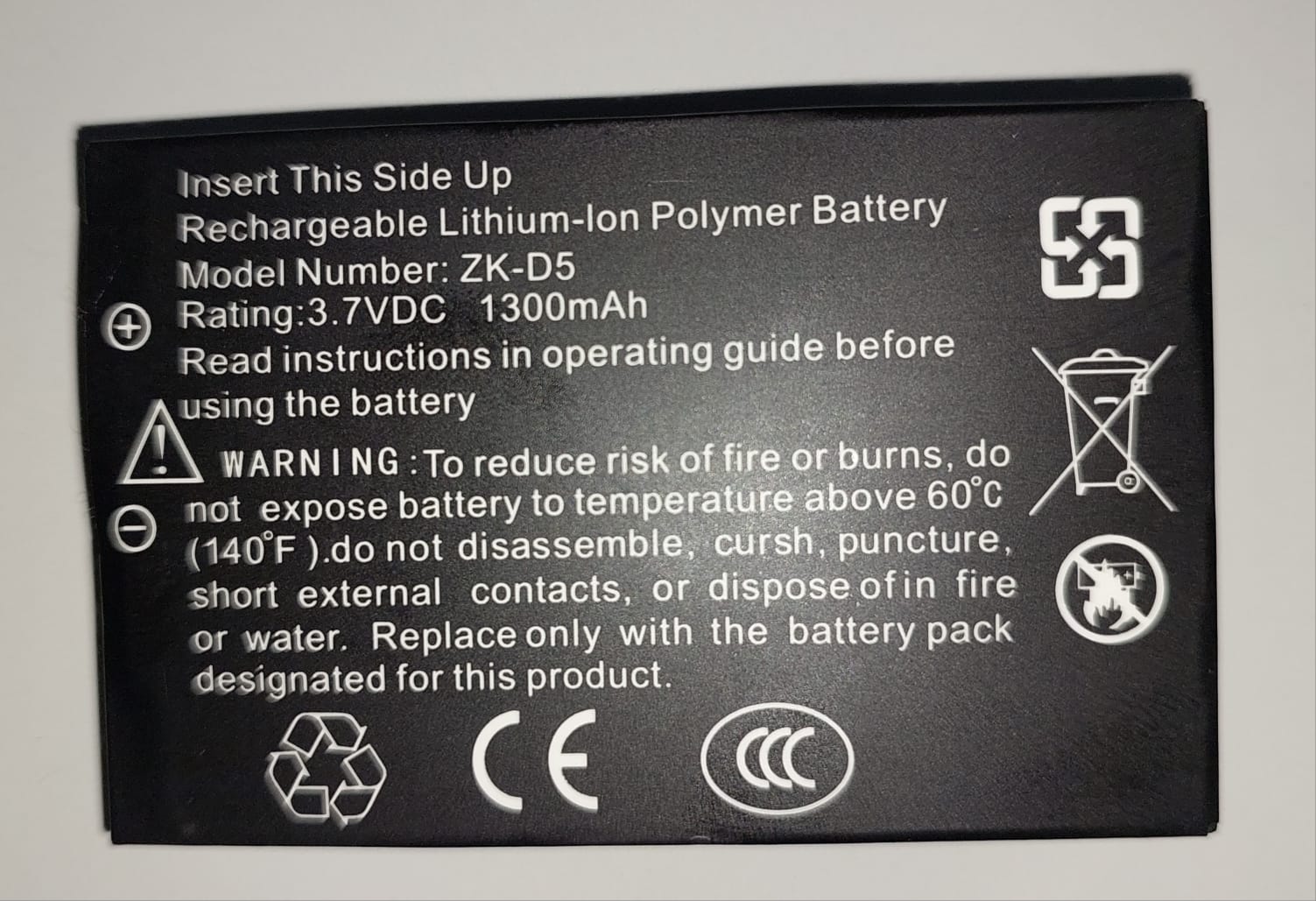 H3 BAT - Battery, H3 Backup -Backup battery for H3 reader