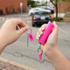 CAMPUS SAFETY PEPPER GEL PINK HARD CASE W/QUICK RE