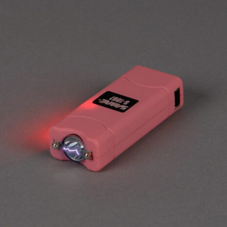 SABRE 2-IN-1 STUN GUN WITH FLASHLIGHT & BELT HOLSTER, 2.762 MICROCOULOMBS (ΜC) CHARGE, 120 LUMENS PINK