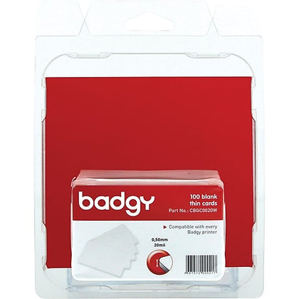Evolis Badgy plain PVC cards for printing