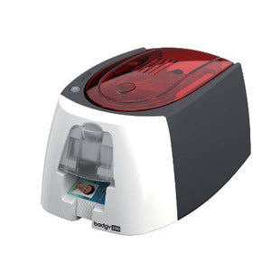 Evolis Badgy200 is the all-in-one solution to personalize and print plastic ID cards and badges with photo-quality images