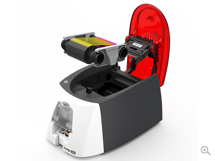 Evolis Badgy200 is the all-in-one solution to personalize and print plastic ID cards and badges with photo-quality images