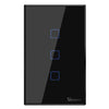 SONOFF Smart Light Switch - Black - 3CH WIFI & RF
