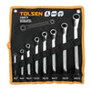 TOL15895 - 8Pcs Double ring spanners set