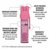 POCKET UNIT W/CLIP PINK PEPPER SPRAY