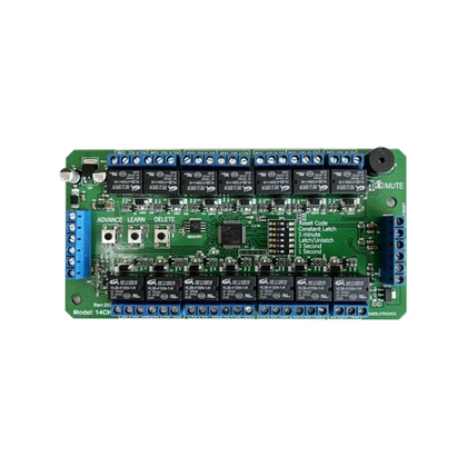 14CHR - 14-Channel Receiver Relay Expander Module Code-Hopping (Needs To Be Connected To An ASKDRX Data Receiver)