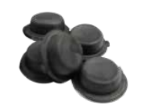 BUTTON_BLACK - Pack of 5pc Black Rubber buttons
