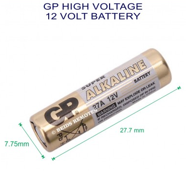 LR27A - 12V, LR27A -..Battery For Use in Sonoff Remotes