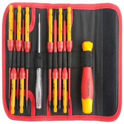 TOL33212 - 12PCS insulated changeable screwdriver set (PREMIUM LINE)