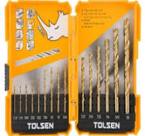 TOL75100 - 15pcs HSS M2 twist drill bits set (Inch) (INDUSTRIAL)