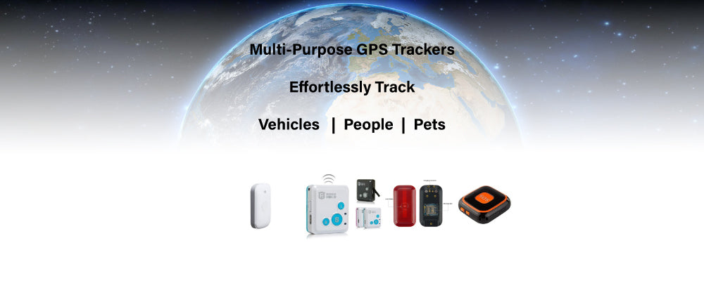 Multi-purpose GPS trackers to track vehicles, people or pets