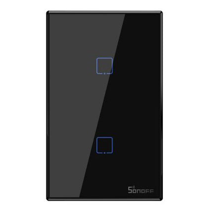 SONOFF Smart Light Switch - Black - 2CH WIFI & RF