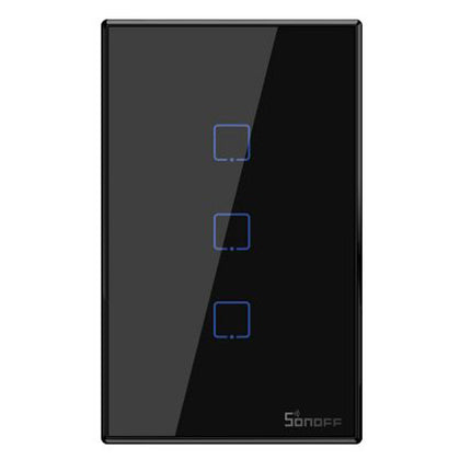 SONOFF Smart Light Switch - Black - 3CH WIFI & RF