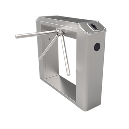 Single-lane tripod turnstile entrance control sideview TS2011